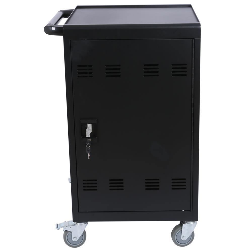 Mobile Charging Cart And Cabinet For Tablets And Laptops, Holds Up To 32 Devices