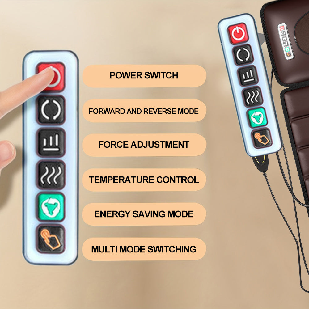 Full Body Massage Mattress With 5 Modes Heating Airbag Waist Support  Temu Is Banned From Sale