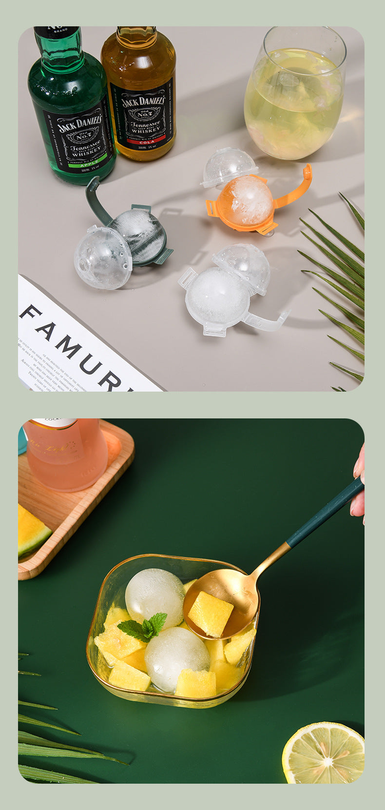 Whiskey Round Ice Hockey Mold Maker Ice Maker Large Spherical Ice Ice Tray In Stock Wholesale