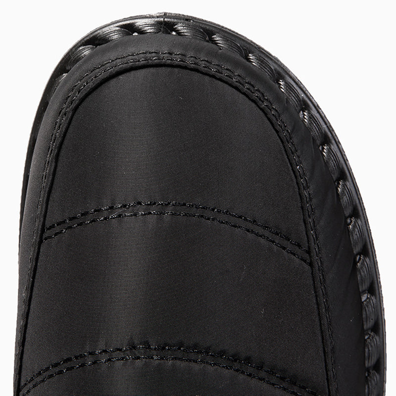 Snow Boots Winter Warm Hook And Loop Fastener Plush Shoes Women Waterproof Low Heels Platform Ankle Boots