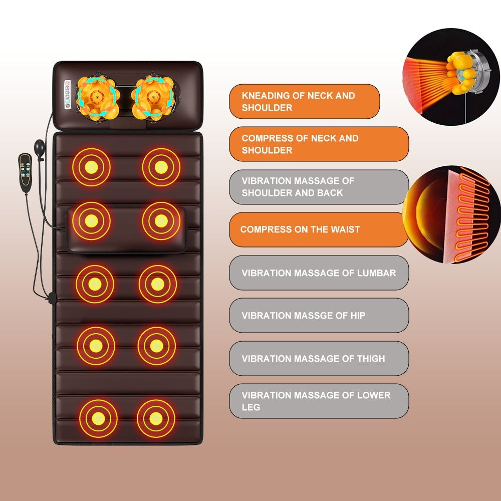 Full Body Massage Mattress With 5 Modes Heating Airbag Waist Support  Temu Is Banned From Sale