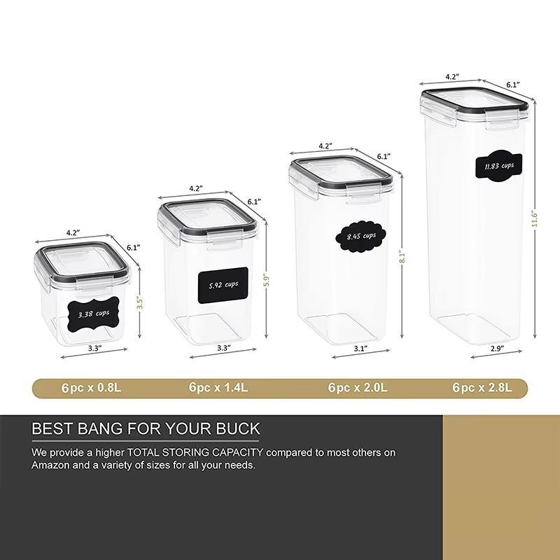 24 Piece Set Of Food Containers