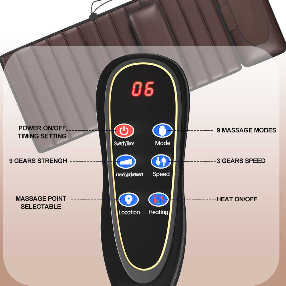 Full Body Massage Mattress With 5 Modes Heating Airbag Waist Support  Temu Is Banned From Sale