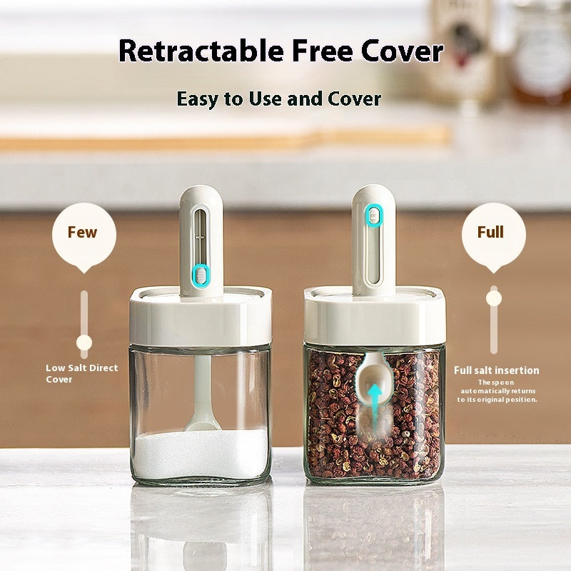 Household Kitchen Simple Retractable Seasoning Containers